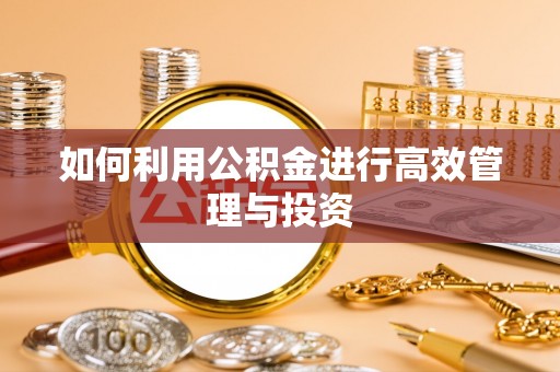 冈山如何利用公积金进行高效管理与投资